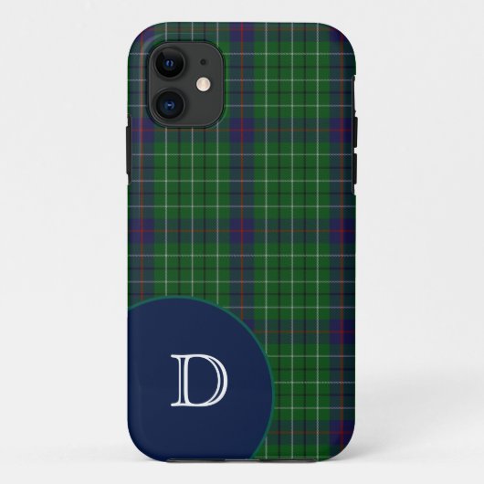 Étui Duncan Tartan Plaid Monogram pour iPhone 5S (Dos)
