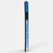 Étui élégant bleu et blanc Case-Mate pour Apple iP (Dos/Droite)