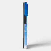 Étui élégant bleu et blanc Case-Mate pour Apple iP (Verso / Droite)