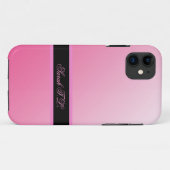 Étui élégant rose pour iPhone 5 (Dos (Horizontal))