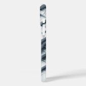 Étui en marbre blanc géométrique 3D de luxe - Mode (Verso / Gauche)