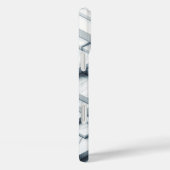 Étui en marbre blanc géométrique 3D de luxe - Mode (Verso / Droite)