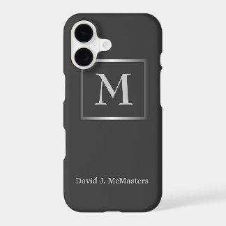 Étui Executive Gris Gunmetal pour Hommes Monogram