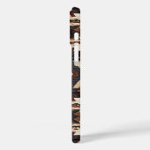 Étui Faux grain de bois aztèque pour iPhone seize (Verso / Gauche)