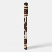 Étui Faux grain de bois aztèque pour iPhone seize (Verso / Droite)