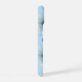 Étui Fleur Bleu Pastel Esthétique pour Myrtille (Côté droit)