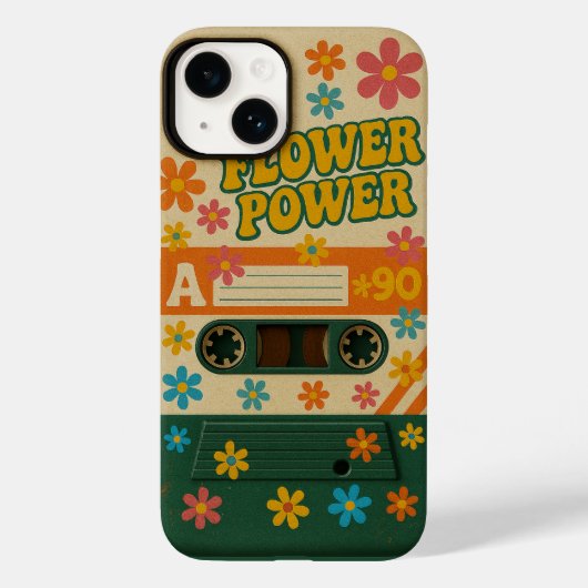 Étui Fleur Power Années Soixante pour Apple iPhone (Verso)