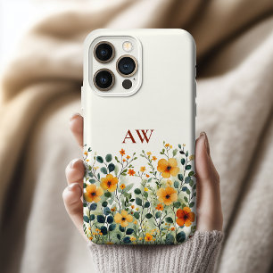 Étui Fleurs Sauvages Personnalisé Cadeau pour Mama