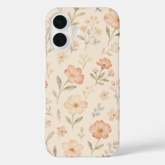 Étui floral aquarelle Jardin printanier