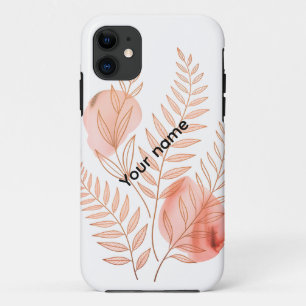 Étui floral aquarelle minimaliste en ligne
