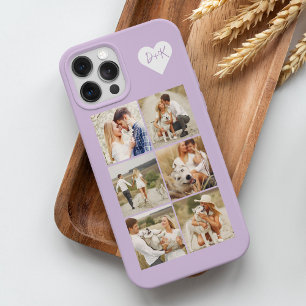 Étui galerie monogrammé de 8 photos personnalisées