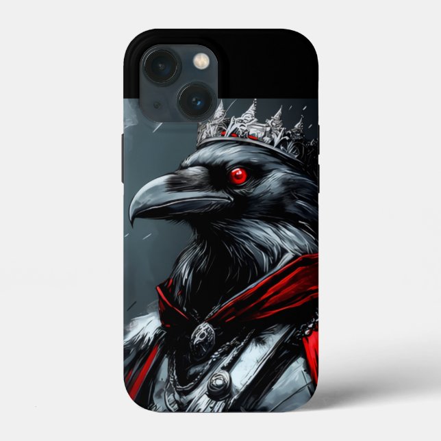 Étui graphique iPhone Roi Corbeau gothique - Mini  (Verso)