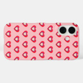 Étui Hearts Rose Rouge Violet pour iPhone / iPad p (Verso (horizontal))