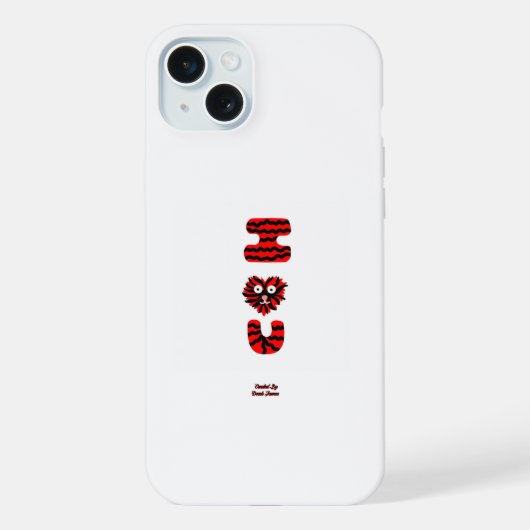 Étui I Fuzzy U pour Apple iPhone 15 Plus (Verso)
