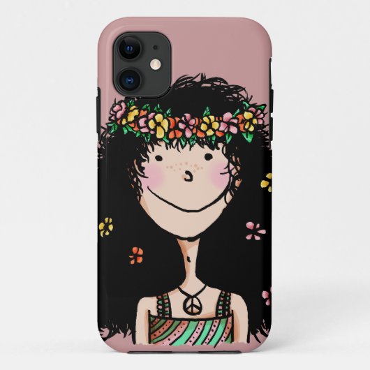 Étui ID pour iPhone 5, Fille de printemps (Dos)