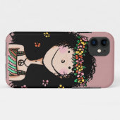 Étui ID pour iPhone 5, Fille de printemps (Dos (Horizontal))