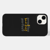 Étui Inspirant Noir Mat pour iPhone 14 (Verso (horizontal))