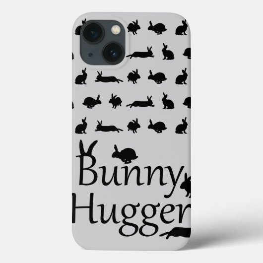 Étui iPad Bunny Hugger (Gris Clair) (Verso)