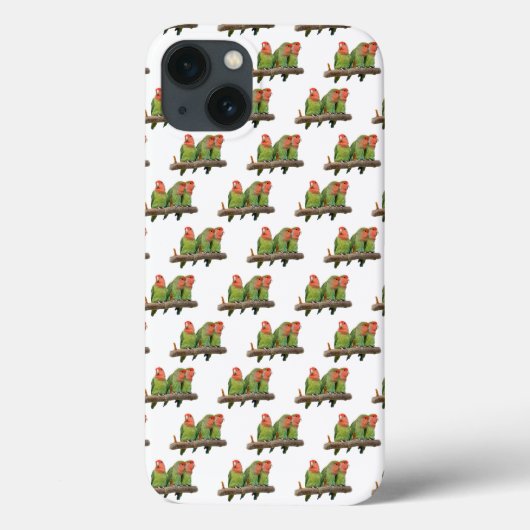 Étui iPad Lovebird Frenzy (Blanc) (Verso)