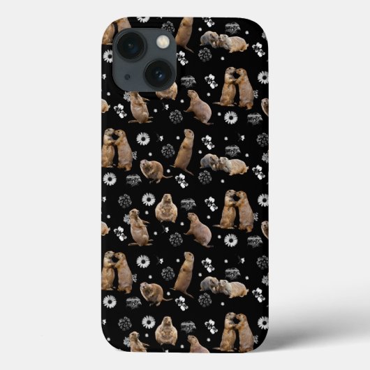 Étui iPad Prairie Dog Party (Noir) (Verso)