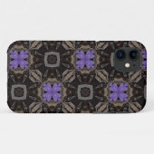 Étui iPhone5 Fleurs Violettes (Dos (Horizontal))