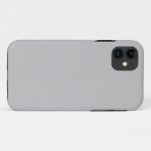 Étui iPhone 11 Gris Argenté Résistant (Dos (Horizontal))