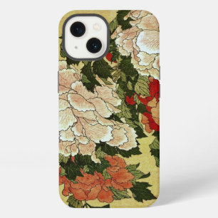 Etui iPhone 13 北 斎 Hokusai Peonies & Papillons