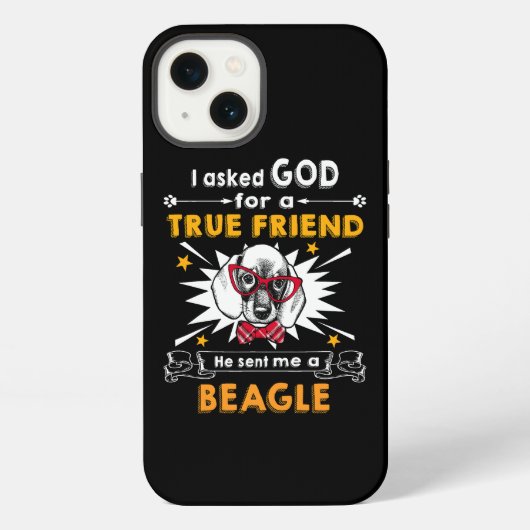 Etui iPhone 13 18 Demandé Dieu Véritable Ami Un Beagle (Verso)