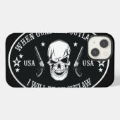 Etui iPhone 13 2e amendement Coussin de jet (Verso Horizontal)