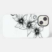 Etui iPhone 13 3 Fleurs (Verso Horizontal)