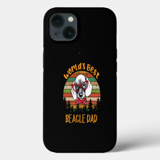 Etui iPhone 13 48 Meilleur Père Beagle Du Monde