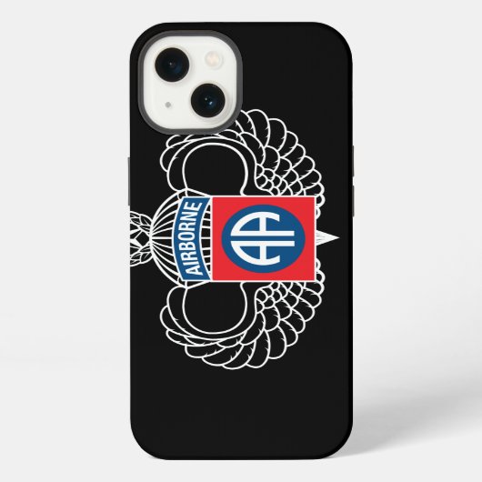 Etui iPhone 13 82e division aéroportée coque noir (Verso)