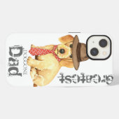 Etui iPhone 13 À poils durs Dachshund Papa (Verso Horizontal)