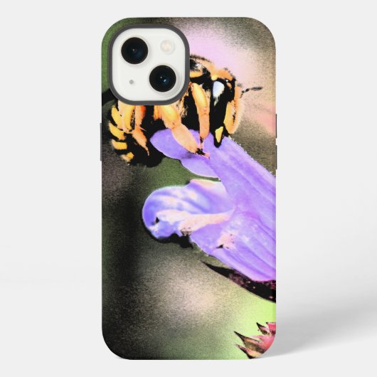 Etui iPhone 13 Abeille et fleur iphcnm (Verso)