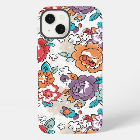 Etui iPhone 13 Abstract Elegance floral pattern 5 (Verso)