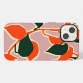 Etui iPhone 13 Abstraction Feuillue (Verso Horizontal)