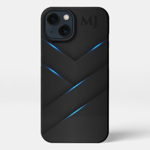 Etui iPhone 13 Abstrait Black Blue Steel Toutes les options