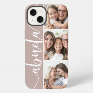 Etui iPhone 13 Abuela Script Grandma Photo Collage