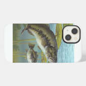 Etui iPhone 13 Achigan à grande bouche (Verso Horizontal)