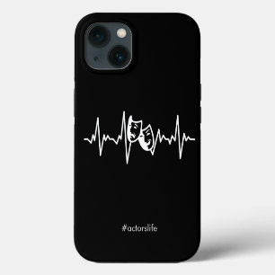 Etui iPhone 13 "#actorslife" Masques de théâtre & Pouls Thespian