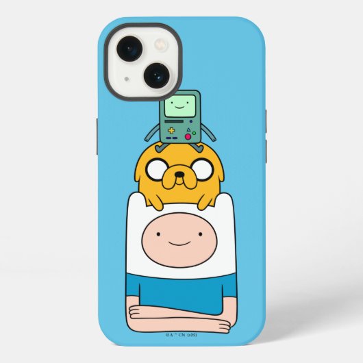 Etui iPhone 13 Adventure Time | BMO, Jake et Finn (Verso)