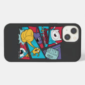 Etui iPhone 13 Adventure Time | Graphique de panneau d'action (Verso Horizontal)