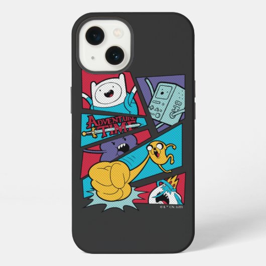 Etui iPhone 13 Adventure Time | Graphique de panneau d'action (Verso)