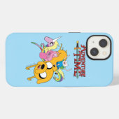 Etui iPhone 13 Adventure Time | Lady, Bubblegum, Finn, & Jake (Verso Horizontal)