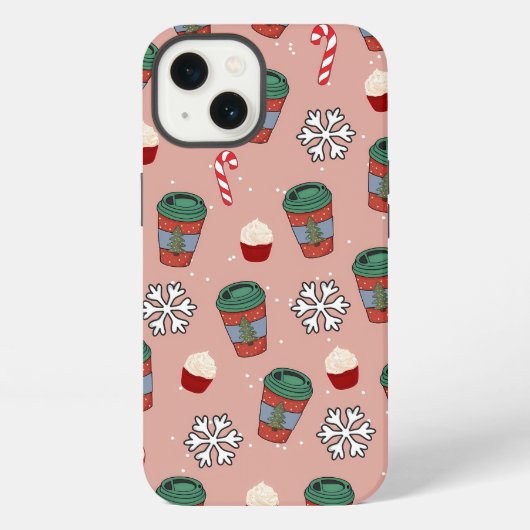Etui iPhone 13 Aesthetic Christmas Mistletoe Coffee (Verso)