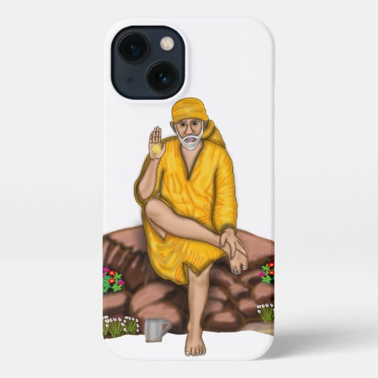 Etui iPhone 13 Affaire téléphonique Sai Baba (Verso)