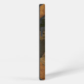 Etui iPhone 13 African Elephant & Rustic Arrière - plan (Côté droit)