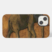 Etui iPhone 13 African Elephant & Rustic Arrière - plan (Verso Horizontal)