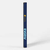 Etui iPhone 13 Aigle de l'Alaska et drapeau (Côté droit)