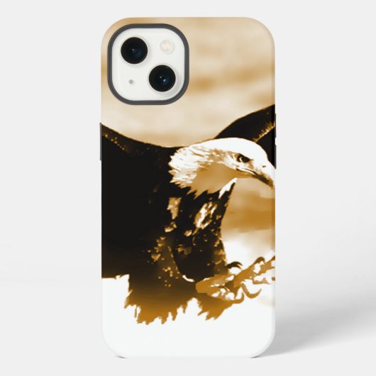 Etui iPhone 13 Aigle volant (Verso)
